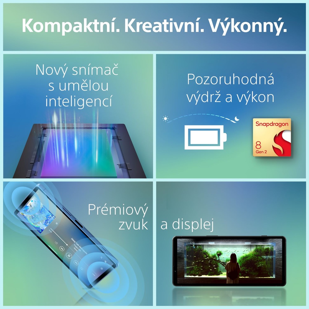 Mobilní telefon Sony Xperia 5 V 5G 8 GB / 128 GB stříbrný Sony Xperia 5 V 5G, stříbrná