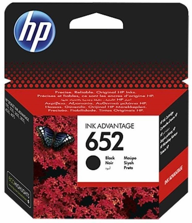 Inkoustová náplň HP 652, 360 stran černá