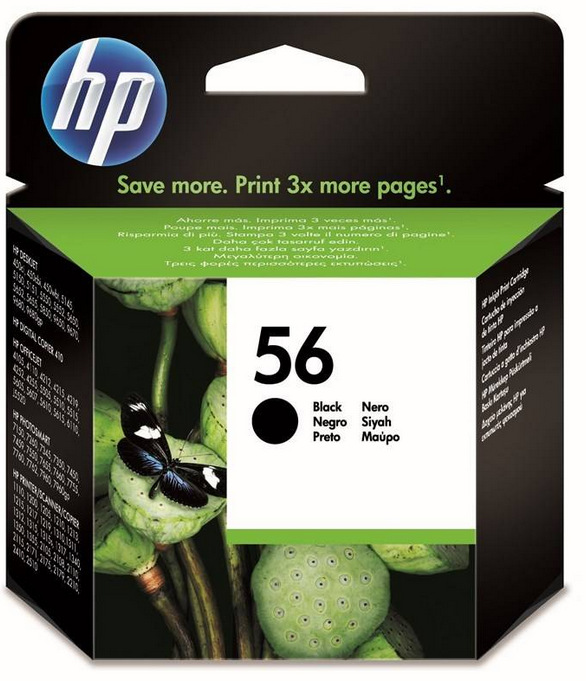 Inkoustová náplň HP 56, 520 stran černá HP 56, 520 stran (C6656AE) černá