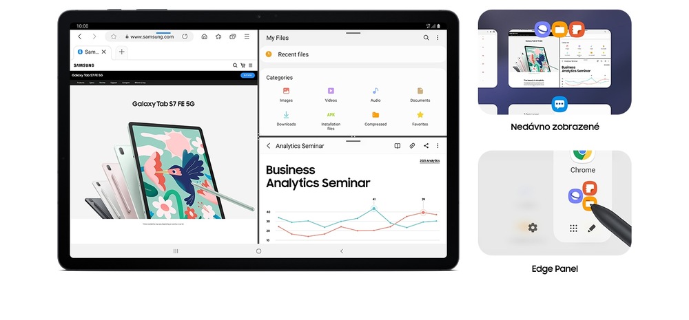 Dotykový tablet Samsung Galaxy Tab S7 FE stříbrný Dotykový tablet Samsung Galaxy Tab S7 FE stříbrný