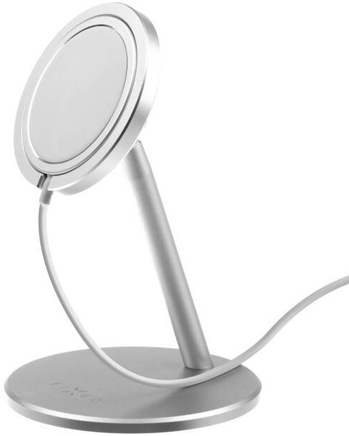 Stojánek FIXED MagFrame pro nabíječku MagSafe stříbrný Stojánek FIXED MagFrame pro nabíječku MagSafe stříbrný