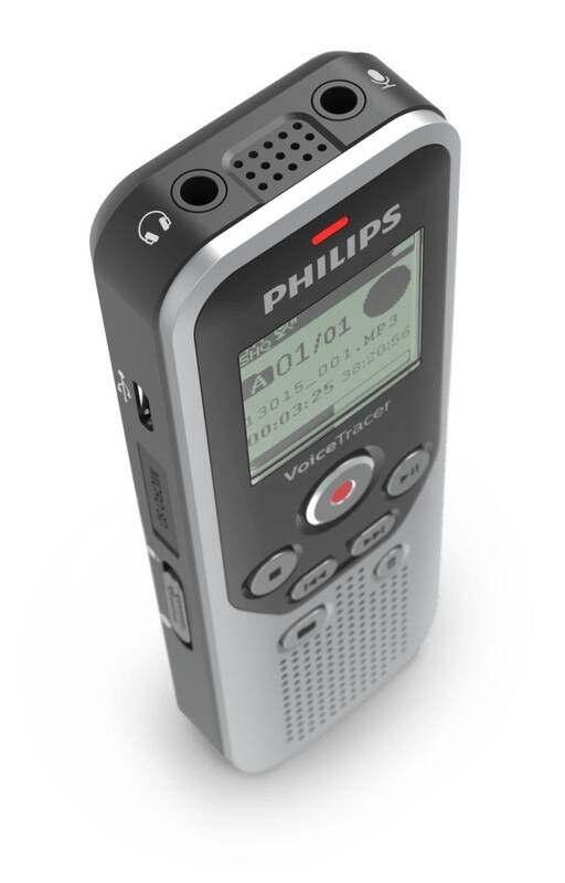 Diktafon Philips DVT1250 černý/stříbrný