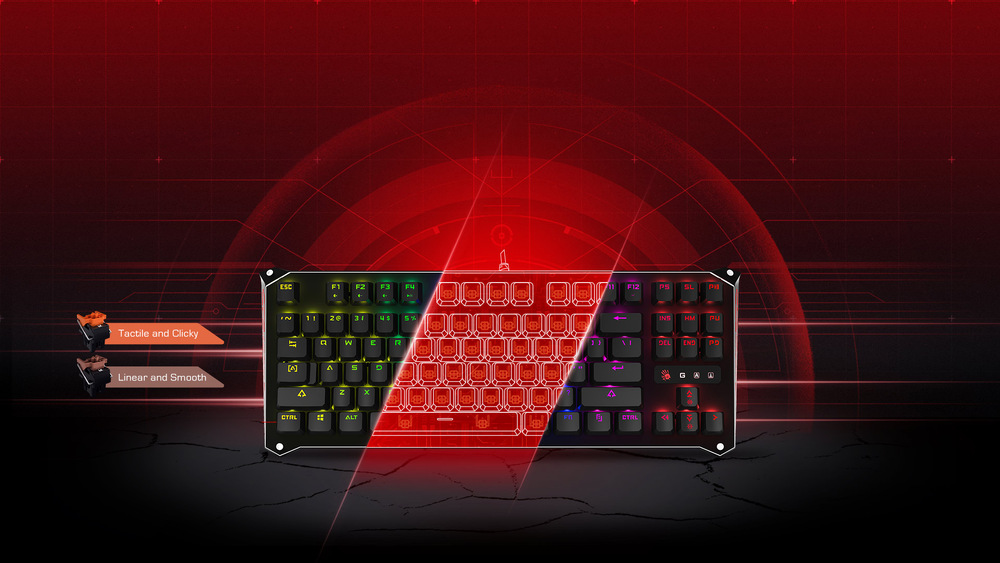 Klávesnice A4Tech Bloody B930, Orange Switch, USB, CZ/SK layout černá Klávesnice A4Tech Bloody B930, Orange Switch, USB, CZ/SK layout černá