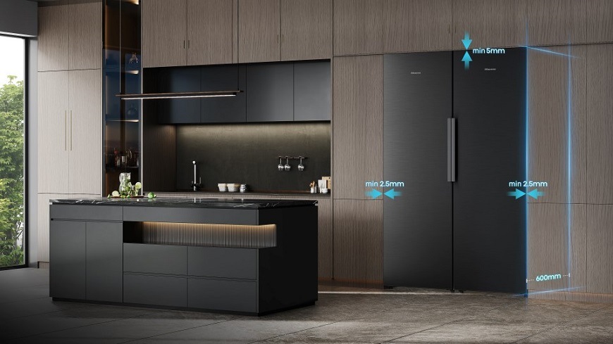 Chladnička s mrazničkou Hisense RB3K330SAIC nerez Chladnička Hisense RB3K330SAIC, nerez, Kitchen Fit