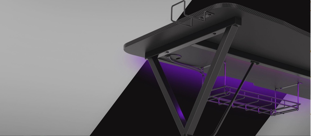 Herní stůl Genesis HOLM 200 RGB černý Genesis HOLM 200 RGB