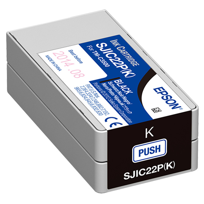Inkoustová náplň Epson SJIC22P, 32 ml černá