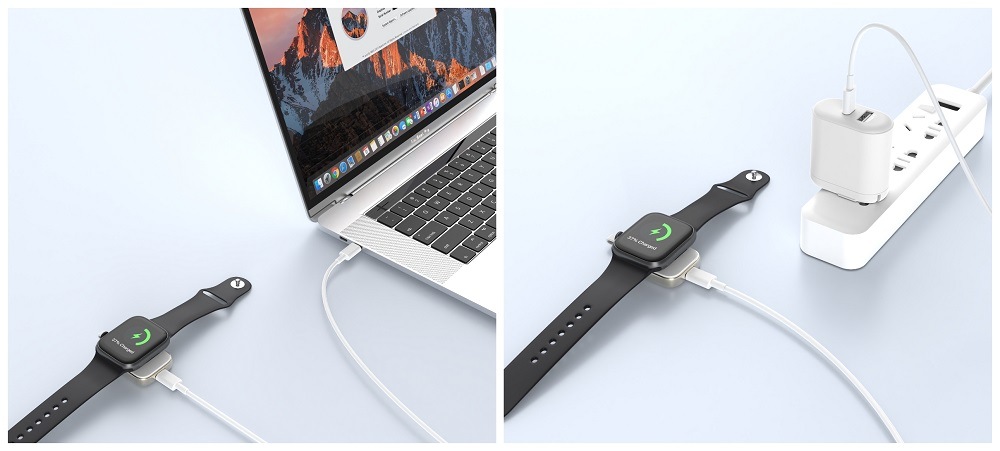 Napájecí adaptér WG s USB-C pro Apple Watch bílý Napájecí adaptér WG s USB-C pro Apple Watch bílý