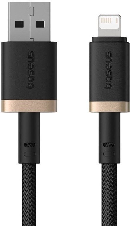 Kabel Baseus Dura USB/Lightning, 2.4A, 1m - černý/zlatý