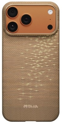 Kryt na mobil Pitaka Ultra-Slim Golden Glint na Apple iPhone 17 Pro zlatý Kryt na mobil Pitaka Ultra-Slim Golden Glint na Apple iPhone 17 Pro ve zlaté barvě