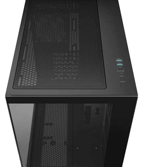 Case DeepCool CG530 černá Detail obrázku PC skříně.