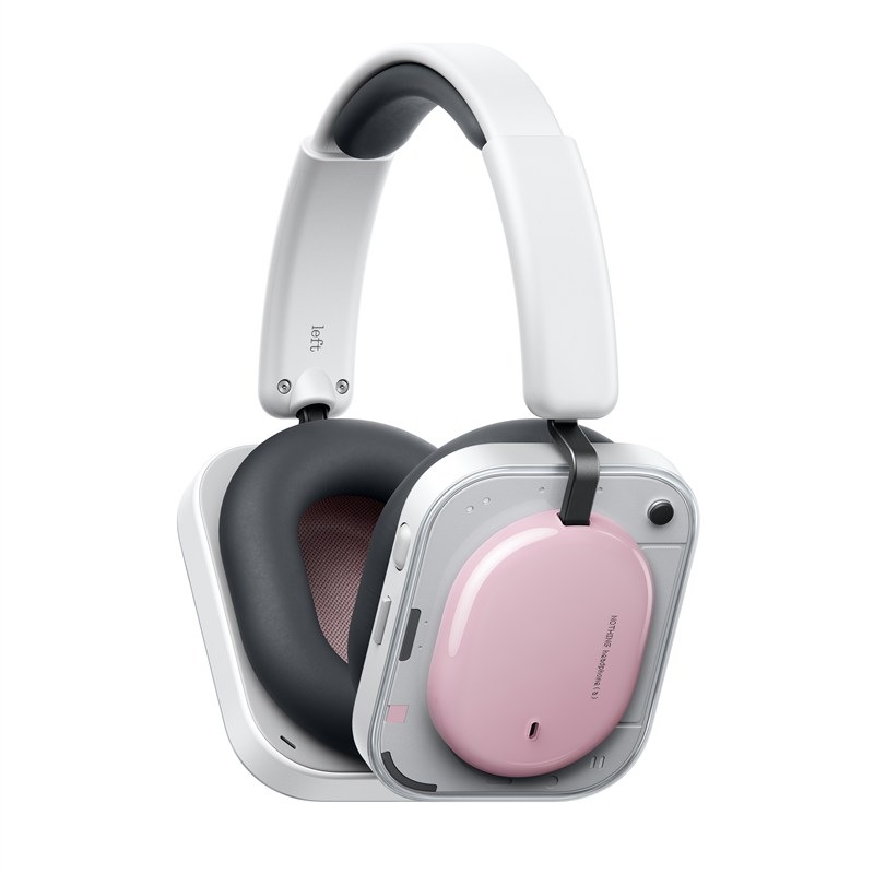 Sluchátka Nothing Headphone (a) B186 v růžové barvě.