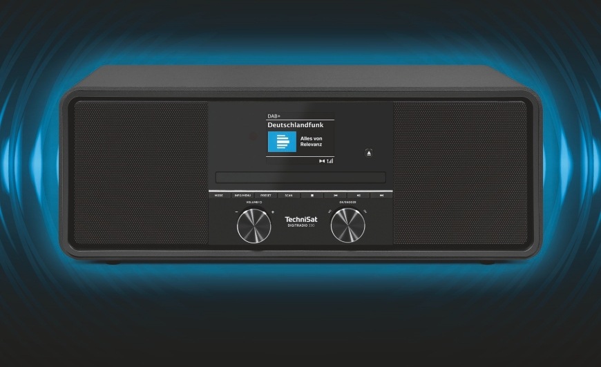 Radiopřijímač s DAB+ TechniSat DIGITRADIO 330 stříbrný Ilustrace výkonného zvuku radiopřijímače TechniSat DIGITRADIO 330