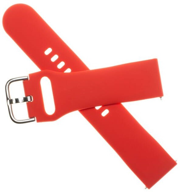 Řemínek FIXED Silicone Strap 22mm na smartwatch červený Řemínek FIXED Silicone Strap 22mm na smartwatch červený