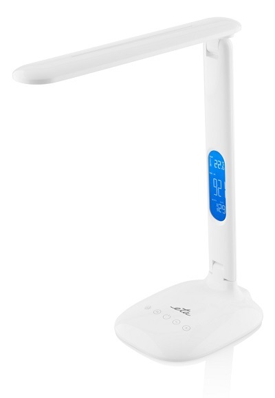 Stolní LED lampička ETA 3892 90000 stmívatelná, displej, 6W bílá
