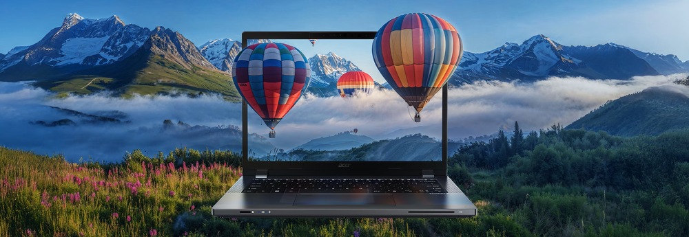 Notebook Acer TravelMate P2 14 (TMP214-75-G3-TCO-518A) šedý 14" IPS displej poskytne potřebné detaily v obraze