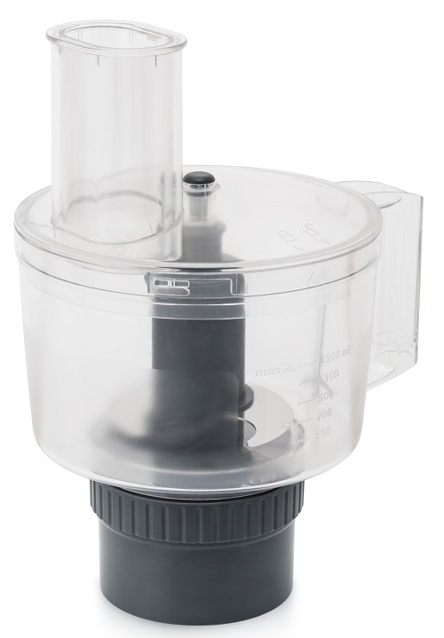 Multifunkční nástavec ETA 1028 95010 pro kuchyňské roboty ETA, food processor o objemu 1300 ml s plnicím otvorem a nerezovým sekacím nožem