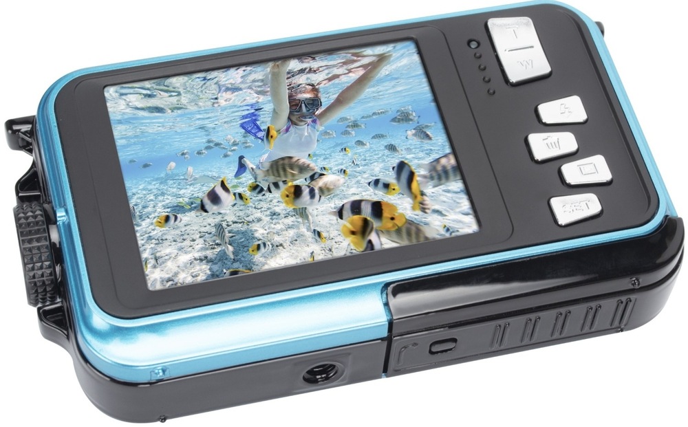 Digitální fotoaparát AgfaPhoto Realishot WP8000 modrý Fotoaparát podporuje několik režimů