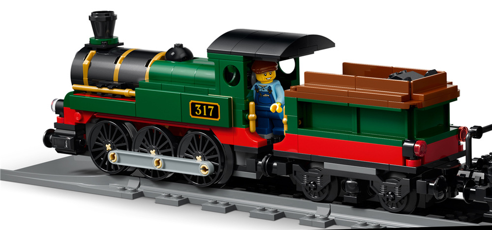 Stavebnice LEGO® City 60511 Vintage parní vlak Díky kabině s topeništěm, mechanickému návěstidlu a pěti minifigurkám LEGO si děti užijí realistické hraní.