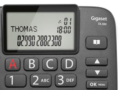 Domácí telefon Gigaset DL380 černý