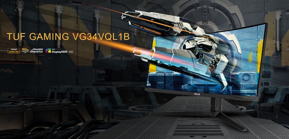 Herní monitor Asus TUF Gaming VG34VQL1B černý Asus TUF Gaming VG34VQL1B