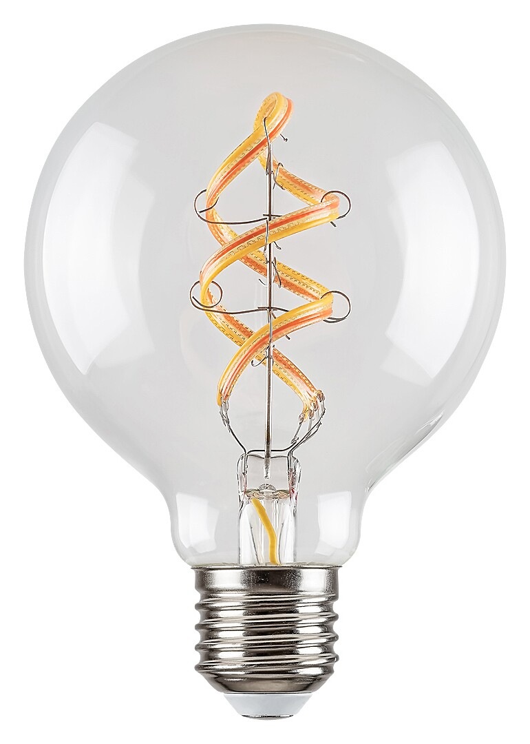 Chytrá žárovka Rabalux SMART LED Filament E27 G95, 4W, 300lm, 2700K, RGB
