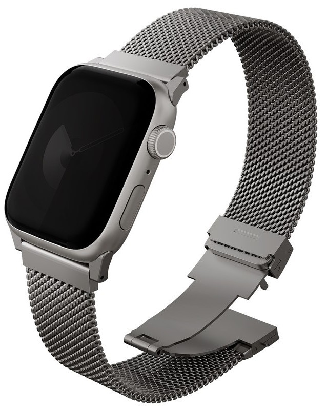 Řemínek Uniq Dante Pro na Apple Watch 49/46/45/44 mm stříbrný