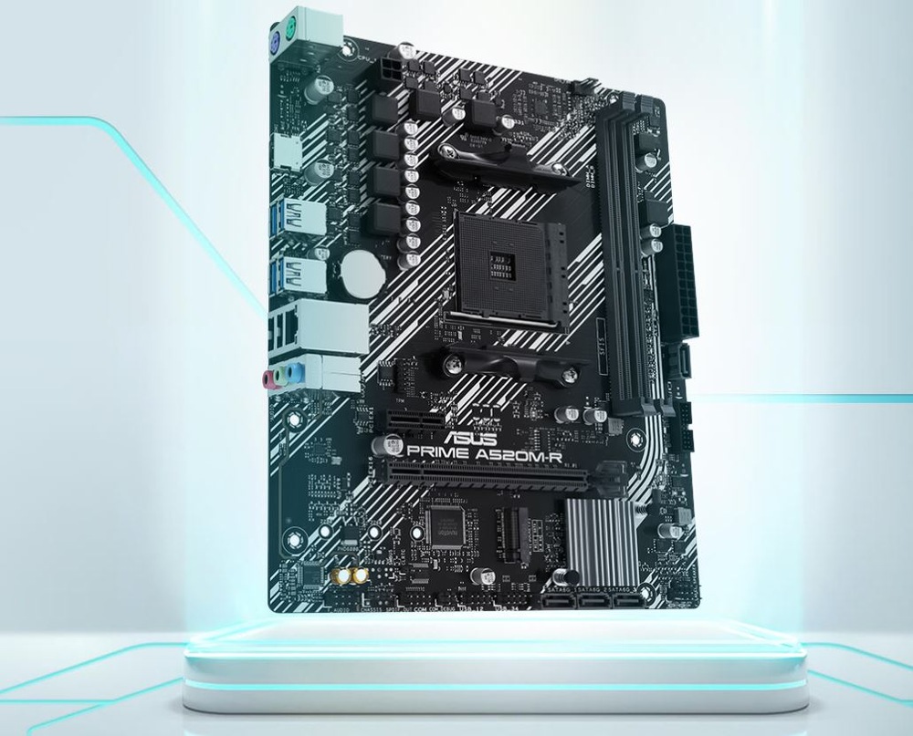 Základní deska Asus PRIME A520M-R Lifestylové foto MB Asus PRIME A520M-R