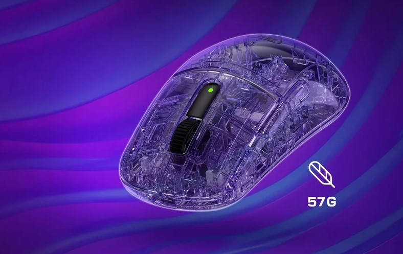 Myš Turtle Beach Burst II Pro černá Z přední části vidíme pohled na vnitřní strukturu herní myši Turtle Beach Burst II Pro