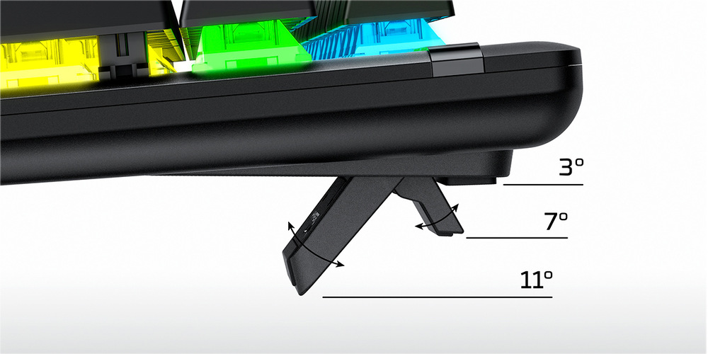 Klávesnice HyperX Alloy Origins Aqua Switch, US černá HyperX Alloy Origins