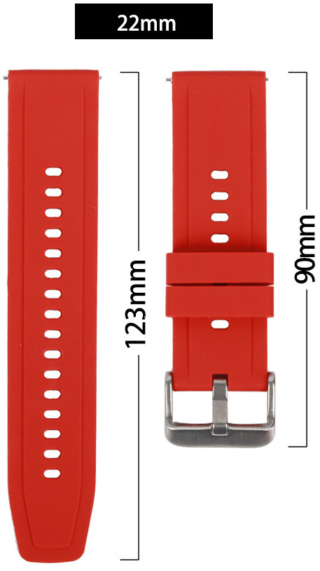 Řemínek RhinoTech univerzální silikonový Quick Release 22mm bílý
