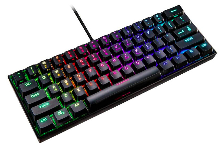 Klávesnice SureFire KingPin M1 60% RGB, US černá