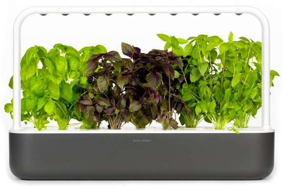 Chytrý květináč Click and Grow Smart Garden 9 - šedý