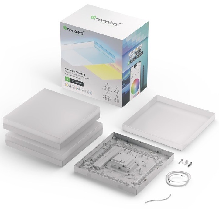 LED světlo Nanoleaf Skylight Starter Kit (3 ks) bílé