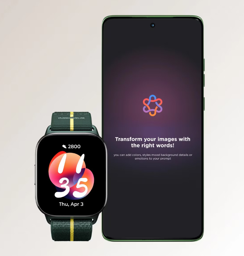 Chytré hodinky Motorola Moto Watch Fit černé/zelené