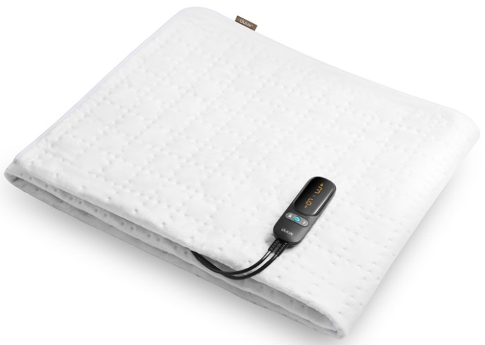 Vyhřívací podložka Duux DXUB10 Snooze Fleece 200 × 90 cm v bílé barvě s ovladačem