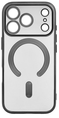 Kryt na mobil WG Magic Eye Magnet na Apple iPhone 17 Pro v černo-průhledné barvě