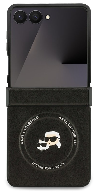 Kryt na mobil Karl Lagerfeld pro Samsung Galaxy Z Flip 7, černá barva