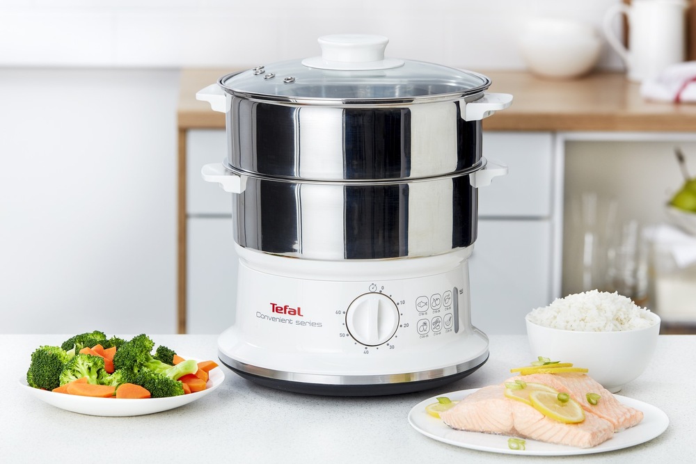Hrnec parní Tefal CONVENIENT SERIES VC145130 bílý/nerez Hrnec parní Tefal CONVENIENT SERIES VC145130 bílý/nerez