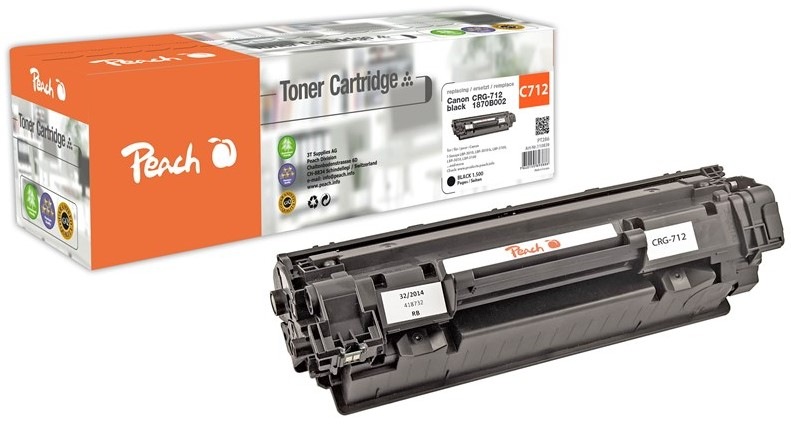 Toner Peach Canon CRG-712, 1500 stran - černý