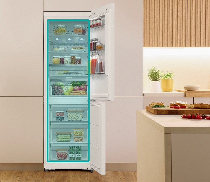 Chladnička s mrazničkou Gorenje G600 NRK61C61W4WFE bílá Gorenje chladnička NRK61C61W4WFE, bílá, Technologie NoFrost