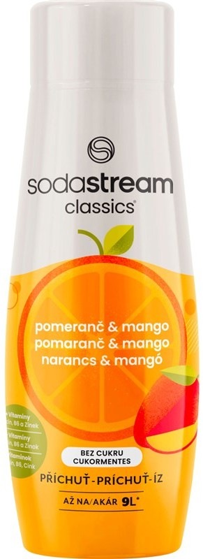 Příchuť pro perl. vodu SodaStream Pomeranč Mango Zero 440 ml