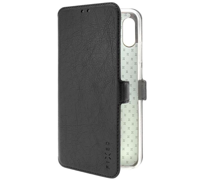 Pouzdro na mobil flipové FIXED Topic na Xiaomi Redmi Note 8 černé Pouzdro na mobil flipové FIXED Topic na Xiaomi Redmi Note 8 černé
