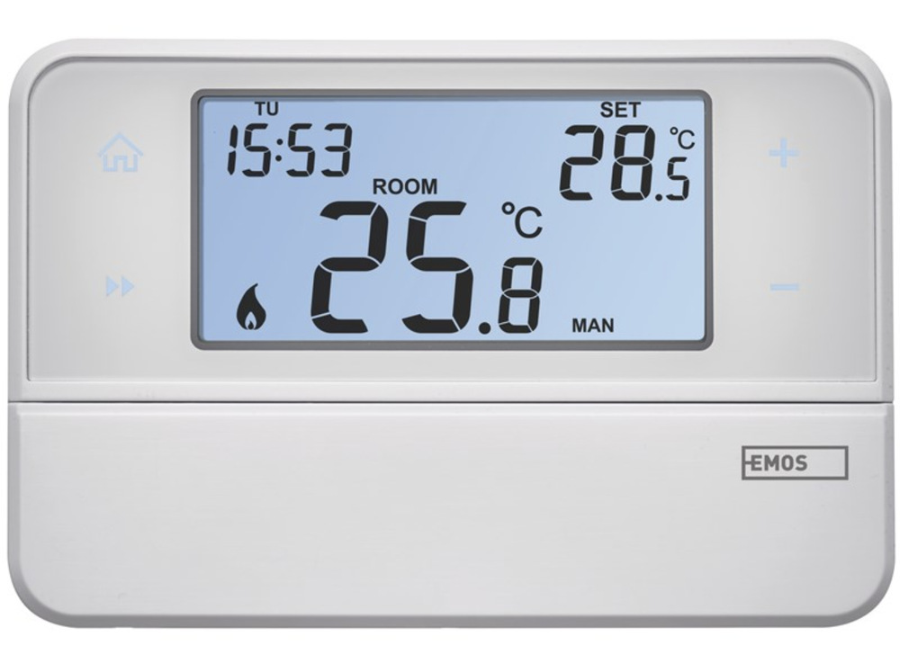 Termostat EMOS pokojový, programovatelný, drátový, OpenTherm, P5606OT