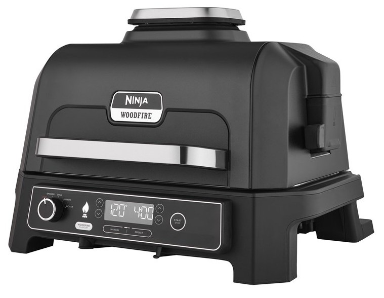 Gril Ninja OG850EU Woodfire Pro XL Electric Outdoor BBQ Grill & Smoker černý/šedý
