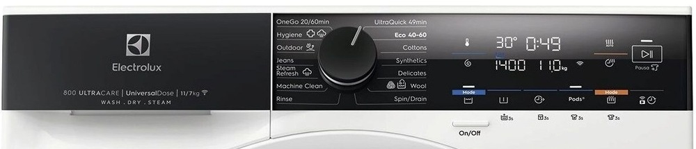 Pračka se sušičkou Electrolux UltraCare 800 EW8W4402QE bílá