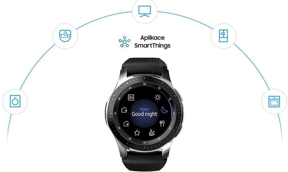 Chytré hodinky Samsung Galaxy Watch 46mm LTE stříbrné Samsung Galaxy Watch 46mm LTE (SM-R805FZSATMZ), stříbrná