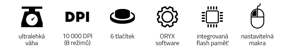 Myš Niceboy ORYX M666 Daemon černá/šedá