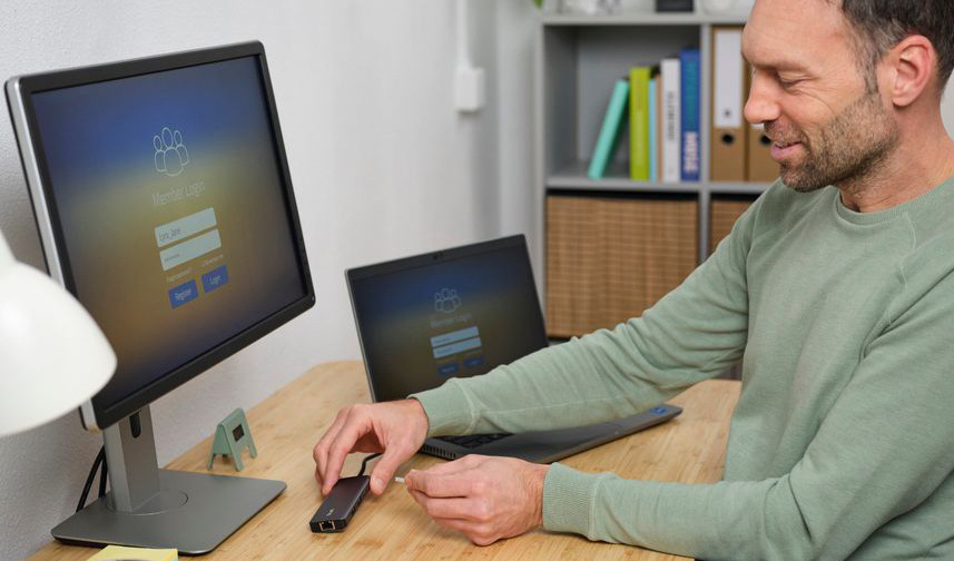 USB Hub Trust DALYX, 6-in-1 USB-C Multi-Port stříbrný