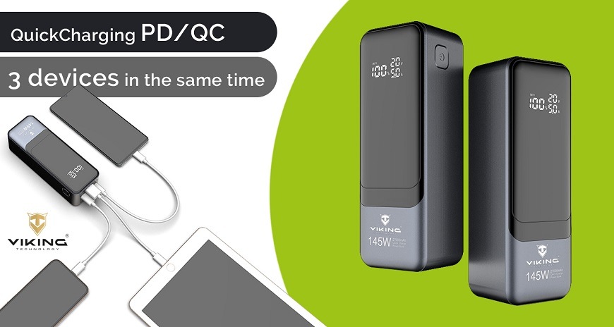 Powerbanka Viking PN-964PD 27000 mAh šedá Powerbanka Viking PN-964PD 27000 mAh šedá