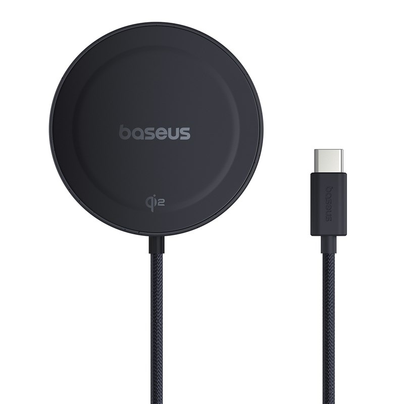 Bezdrátová nabíječka Baseus Simple Mini4 Qi2 15W černá
